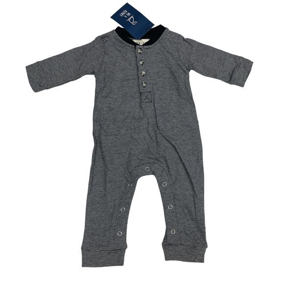 NWT Me & Henry 18/24M Niota Henley Romper - Picture 1 of 5